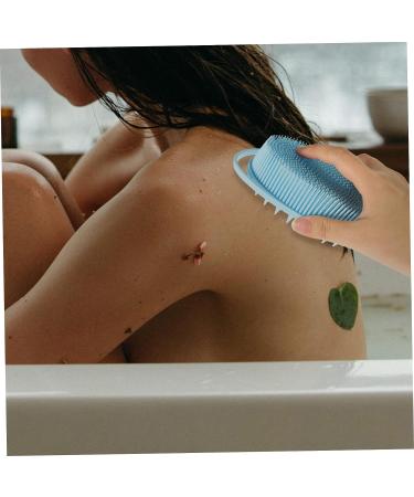 3pcs Double Sided Bath Brush Set - Baby & Body Silicone Scrubber - Buy Online on SooperMarket.com
