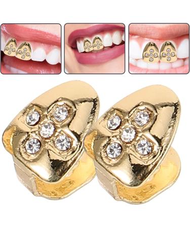 Didiseaon 2pcs Gold Decor Grills Grill Teeth Hip-hop Supplies Props Clothing Men and Women The Cross - Buy Online on SooperMarket.com
