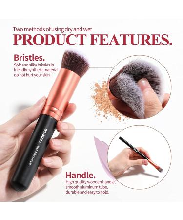 BS-MALL Premium Synthetic Makeup Brushes Set - 14 Pcs for Foundation, Powder, Concealers, Eye Shadows - A-Rose Golden - Buy Online on SooperMarket.com