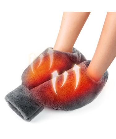 Homealexa Hot Water Bottle with Soft Cover 2L Premium Natural Rubber Safe and Durable Hot Water Bottle for Family (Foot)