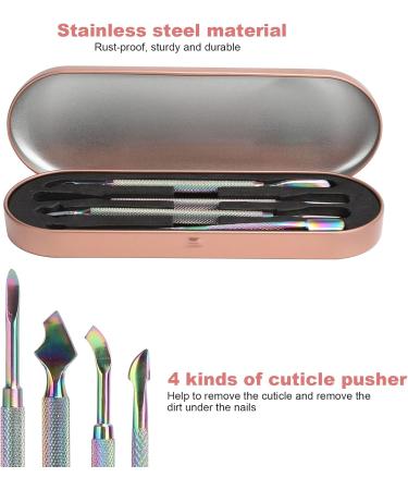 Cuticle Pusher Portable Rust-proof Nail Pusher Eco friendly with Storage Box for Nail Salon - Buy Online on SooperMarket.com