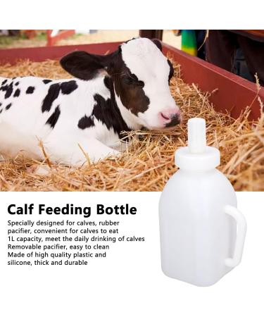 Yuehua 1L Calf Bottle - Suction Bottle for Calves Sheep & Lambs | Removable Pacifier | Ideal for Farm & Ranch - Buy Online on SooperMarket.com
