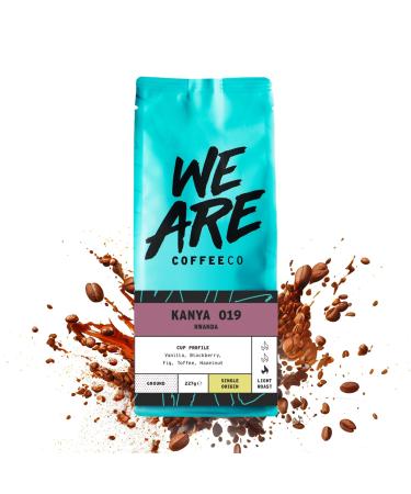 Coffee Ground 227g Bag Rwanda Espresso Ground Coffee Nuts & Fruits Notes 100% Arabica Light Roast Speciality Freshly Roasted Single Origin (We Are Coffee Co) Ground Espresso 227 g (Pack of 1)