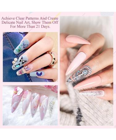 Saviland Nail Foil Glue - 15ml Transfer Gel for Nail Foil Sheets | Acrylic Nail Kit | DIY Manicure Decoration - Buy Online on SooperMarket.com