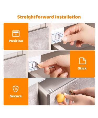 Child Safety Magnetic Cabinet Locks (20 Pack + 4 Keys) - Baby Proofing Cupboard Locks for Toddler - Easy Installation, Invisible Design - Buy Online on SooperMarket.com