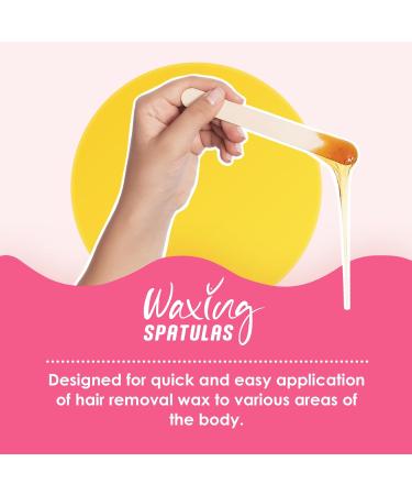 Wooden Waxing Spatulas - Box of 100 | JFA Supplies Wax Applicator Sticks - Buy Online on SooperMarket.com