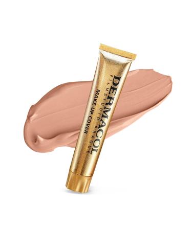 Dermacol Full Coverage Liquid Foundation SPF 30 - Matte Waterproof Makeup for Oily Skin & Dark Circles 30g (Color 215) - Long-Lasting Beauty - Buy Online on SooperMarket.com