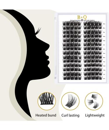 D-MIX B23 Cluster Lashes 72 Clusters - Natural DIY Soft Fluffy Eyelash Extensions | D Curl Individual Lash Clusters for Professional Results - Buy Online on SooperMarket.com