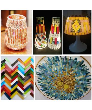 Clear Glass Mosaic Strips DIY Kit - 200g Stained Glass Pieces for Crafts - Buy Online on SooperMarket.com