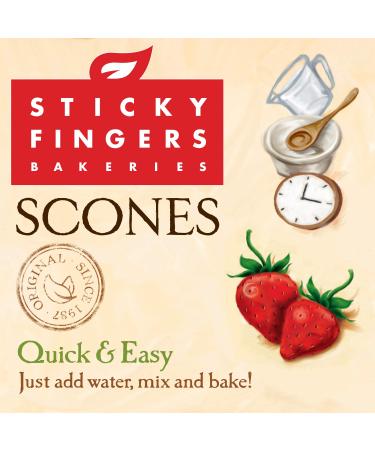 Sticky Fingers Strawberry Scone Mix 16oz - Delicious and Easy to Make - Buy Online on SooperMarket.com