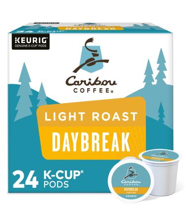 Caribou Coffee Daybreak Morning Blend Single-Serve Keurig K-Cup Pod Light Roast Coffee 24 Count