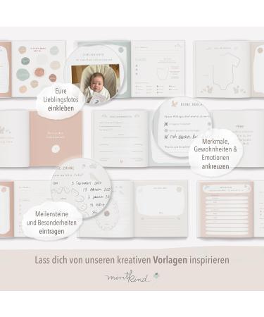 Buy Mintkind Baby Album My First Year of Life - Customizable Photo Album & Sticker Set | Perfect Baby Gift for Boys & Girls | Baby Diary from Birth - Buy Online on SooperMarket.com