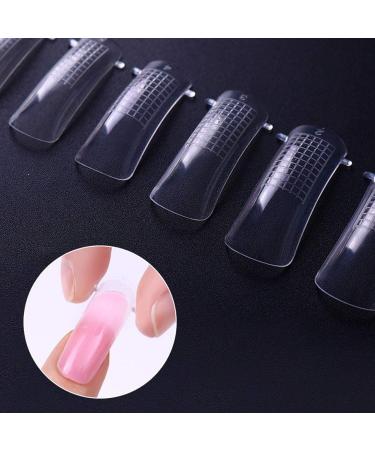 100pcs Quick Building Poly UV Gel Nail Forms - Full Cover Extensions & Nail Art Tool - Buy Online on SooperMarket.com