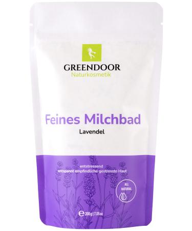 Greenendoor milk bath lavender 200g from the natural cosmetics manufacture skin nourishing milk bathroom natural bathing additive biodegradable nature relaxation pool wellness bathroom gifts