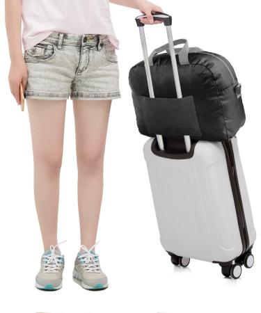 WANDF Airlines 1622 Foldable Travel Duffle Bag - Black 16x16 inches (20L) - Ideal for Travel, Gym & Sports - Buy Online on SooperMarket.com