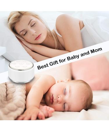 Portable White Noise Machine with Night Light for Sleeping Baby Kids - 34 Soothing Sounds, USB Rechargeable, Auto-Off Timer - Ideal Sleep Aid for Adults, Babies, and Travel - Buy Online on SooperMarket.com