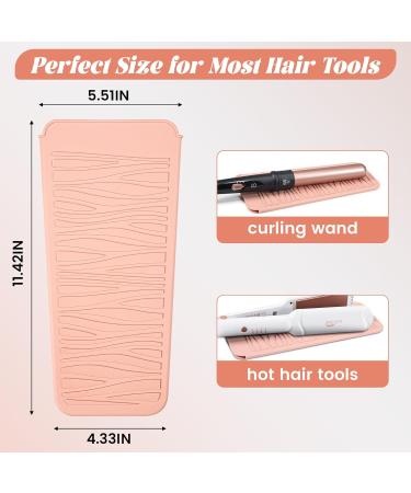 Large Heat Resistant Mat | Professional Silicone Pad for Curling Irons & Hair Tools | Pink Heat Mat for Safe Use - Buy Online on SooperMarket.com