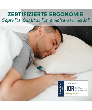 KNERST Belly Sleeper Pillow - Ergonomic Memory Foam Pillow for Ultimate Neck Support & Comfort - 6cm Flat Sleeping Pillow - Buy Online on SooperMarket.com