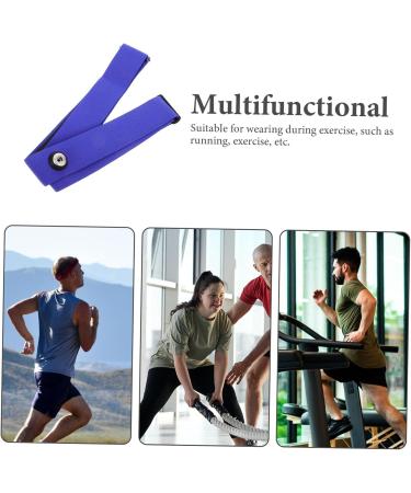 SUPVOX Adjustable Pulse Knife Belt & Heart Frequency Monitor Strap - Comfortable Elastic Chest Strap for Surveillance Devices - Blue 17.00x3.00x0.10cm - Buy Online on SooperMarket.com