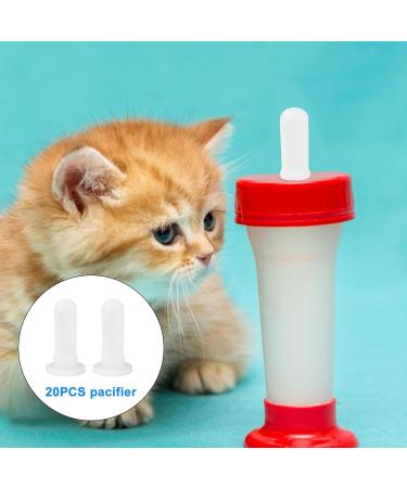 Shenrongtong K tzchnippel: 20-Piece Pet Still Nipple Feed Set for Kittens Puppies & Lizards - Transparent Bottle Nipple for Easy Feeding - Buy Online on SooperMarket.com