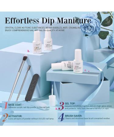 AZUREBEAUTY All Season 20 Color Dip Powder Nail Kit - Classic Spring Summer Starter Kit with 4 Pcs Liquid Set - French Art Manicure DIY Salon Gift Set for Women - Buy Online on SooperMarket.com