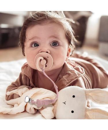 Kowlone Koala Bear Silicone Dummy Clip | Binky Holder Set for Teething Baby | 1-Piece Design | Pink/Grey/Blue - Buy Online on SooperMarket.com