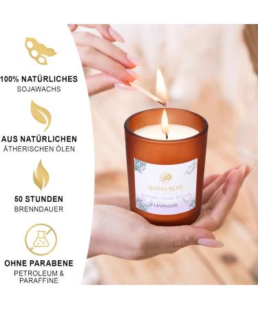 Luana Rose Scented Candles Gift Set 2x200g Natural Soy Wax Aromatherapy - Long-lasting Fragrance with Essential Oils - Perfect High-Quality Gifts for Women - Buy Online on SooperMarket.com