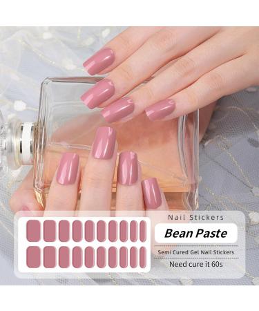 20Pcs Self-Adhesive Gel Nail Strips: Christmas Halloween Full Wraps with Nail File - Beanpaste - Buy Online on SooperMarket.com