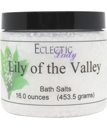 Lily Of The Valley Bath Salts by Eclectic Lady  16 ounces