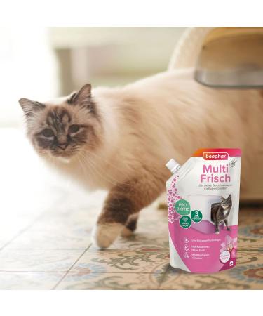 Beaphar Multi Frisch Odor Stopper for Cat Toilets - Probiotics Biodegradable pH-Neutral - 400g - Protects Microbiome - Buy Online on SooperMarket.com