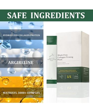 Korean Collagen Firming Mask - 20 Pack | Anti-Aging Sleeping Mask for Lifting and Moisturizing Skin | Korean Skincare Essential - Buy Online on SooperMarket.com