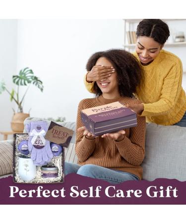 Purple Canyon Spa Gift Box for Women - Relaxing Lavender Stress Relief | All Natural | 6 Piece Set - Buy Online on SooperMarket.com