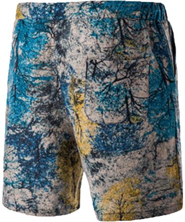 Men's Summer Fashion Set - Blue Suede Vest and Shorts - Casual Hawaiian Beach Style - Buy Online on SooperMarket.com