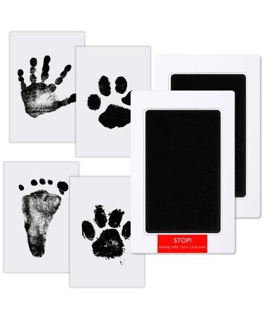 Baby handprint and footprint set 2 PCs baby footprint set baby impression set for newborns paw print set dog paw print set cat newborn gifts for birth baby party gift