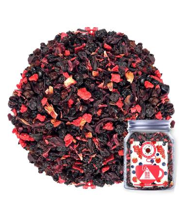 Plant Gift Currant Berries Blueberry Raspberry Tea Bags hibiscus tea bags Roselle Blueberries Grapes Raspberries Into Iced Tea & Hot Tea Oganic Fruit Herbal Tea 70G/2.5oz
