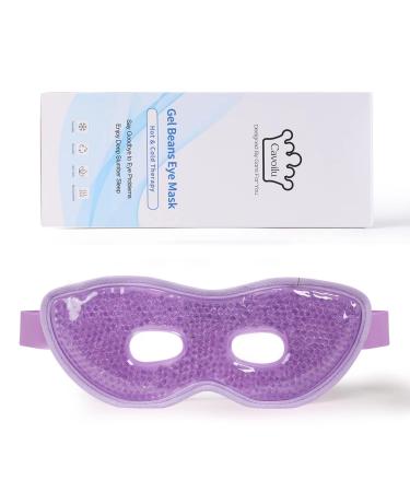 Cavoilu 2Pack Gel Eye Mask for Dark Circles & Puffiness - Hot & Cold Cooling, Reusable, Stress Relief - Purple - Buy Online on SooperMarket.com