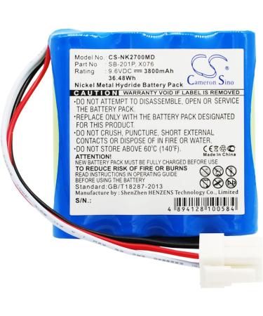 Buy PRUVA Battery for Nihon Kohden PVM-2700/2701/2703 - 3800mAh SB-201P X076 | International Shipping Available - Buy Online on SooperMarket.com
