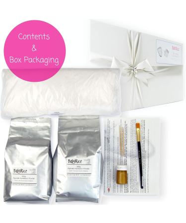 BabyRice Large Hand and Foot Casting Kit w/ Metallic Paint (Rose Gold) - Buy Online on SooperMarket.com