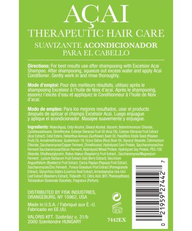 Excelsior Therapeutic Acai Strengthening Conditioner 33.8 oz - Best International Hair Care for Healthy Hair - Buy Online on SooperMarket.com