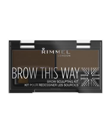 Rimmel London Brow This Way Brow Sculpting Kit 003 Dark Brown 1 Kit
