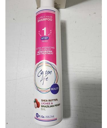 Carson Life Curly Hair Shampoo - Paraben & Sulfate Free 10 Oz - Hydrating Shea Butter Formula for Curly & Wavy Hair - Anti Frizz Shine & Bounce - Buy Online on SooperMarket.com