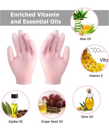 Moisturizing Silicone Gel Spa Gloves for Dry, Aging Hands - 1 Pair - Buy Online on SooperMarket.com