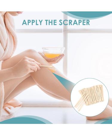 200 Wooden Sticks Set | Disposable Spatula for Eyebrows Lips & Face | Essential Makeup & Waxing Accessories - Buy Online on SooperMarket.com