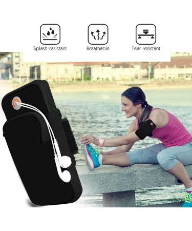 Best Arm Band Pocket for Running - Double Zipper Sports Bracelet for Phones up to 7.0 | Compatible with iPhone 14/13/12/11/XS Max/XR & Samsung Galaxy - Buy Online on SooperMarket.com