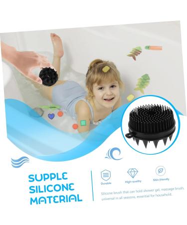 FRCOLOR Silicone Shampoo Brush - Kids Body & Baby Hair Scalp Massager Bath Tool - Buy Online on SooperMarket.com