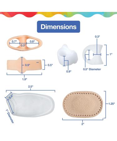 ZenToes Bunion Relief Kit - Big Toe Correctors & Silicone Protectors for Men and Women - Buy Online on SooperMarket.com