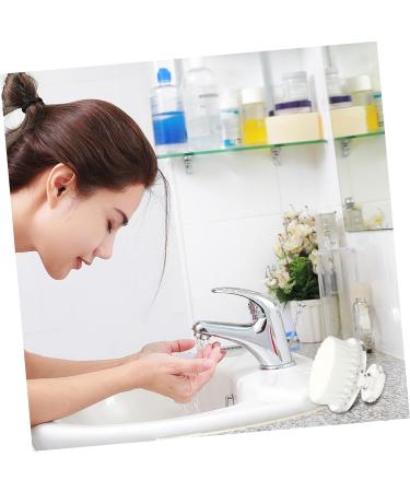 WOFASHPURET Cleansing Brush face Brush for Beauty Silicone scrubbers Facial Brush Manual Blackhead Scrubber Silicone Facial Brush Facial Cleansing Manual Brush pp Cleaning kit pores White - Buy Online on SooperMarket.com