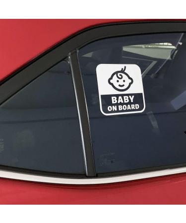 Buy 2 Pieces Baby on Board Car Stickers - 120mm x 120mm | International Shipping Available - Buy Online on SooperMarket.com
