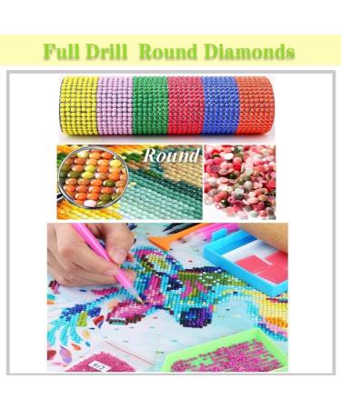 Mushroom Flower Butterfly Skeleton Moon Diamond Painting Kit - 6 Pack DIY 5D Full Drill Diamond Art Set for Adults | Gem Craft and Home Decor - 12x16inch - Buy Online on SooperMarket.com