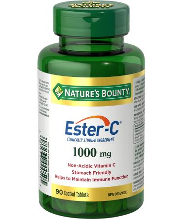 Nature's Bounty Ester-C Supplement Helps Maintain Bones 1000mg 90 Tablets